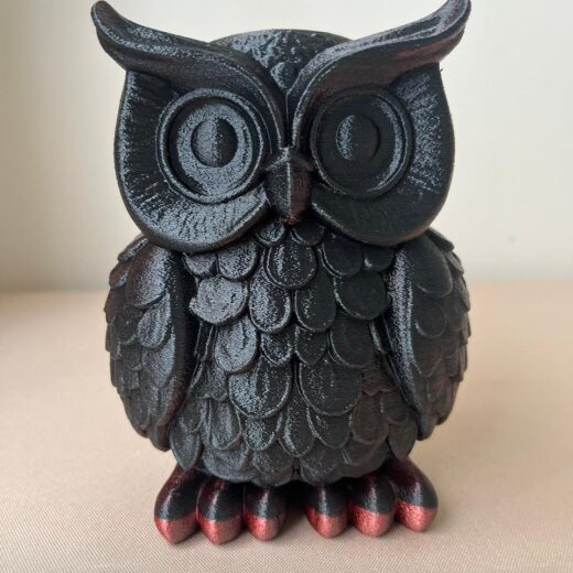 Coruja Decorativa 3D