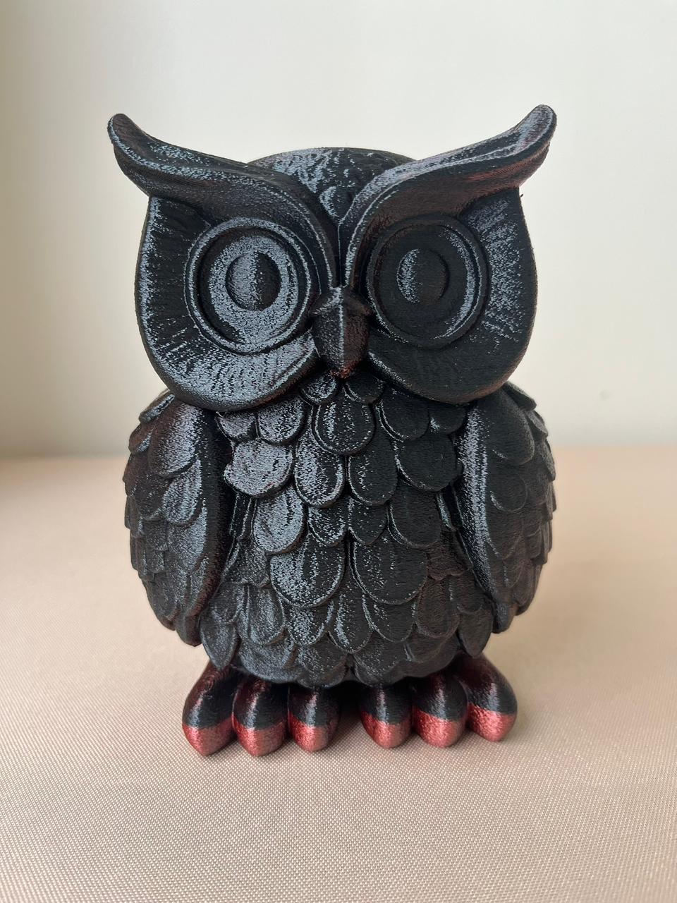 Coruja Decorativa 3D