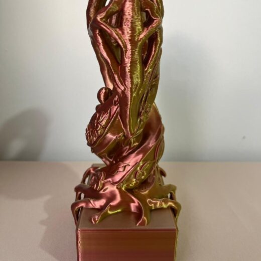 Escultura Coração Laço