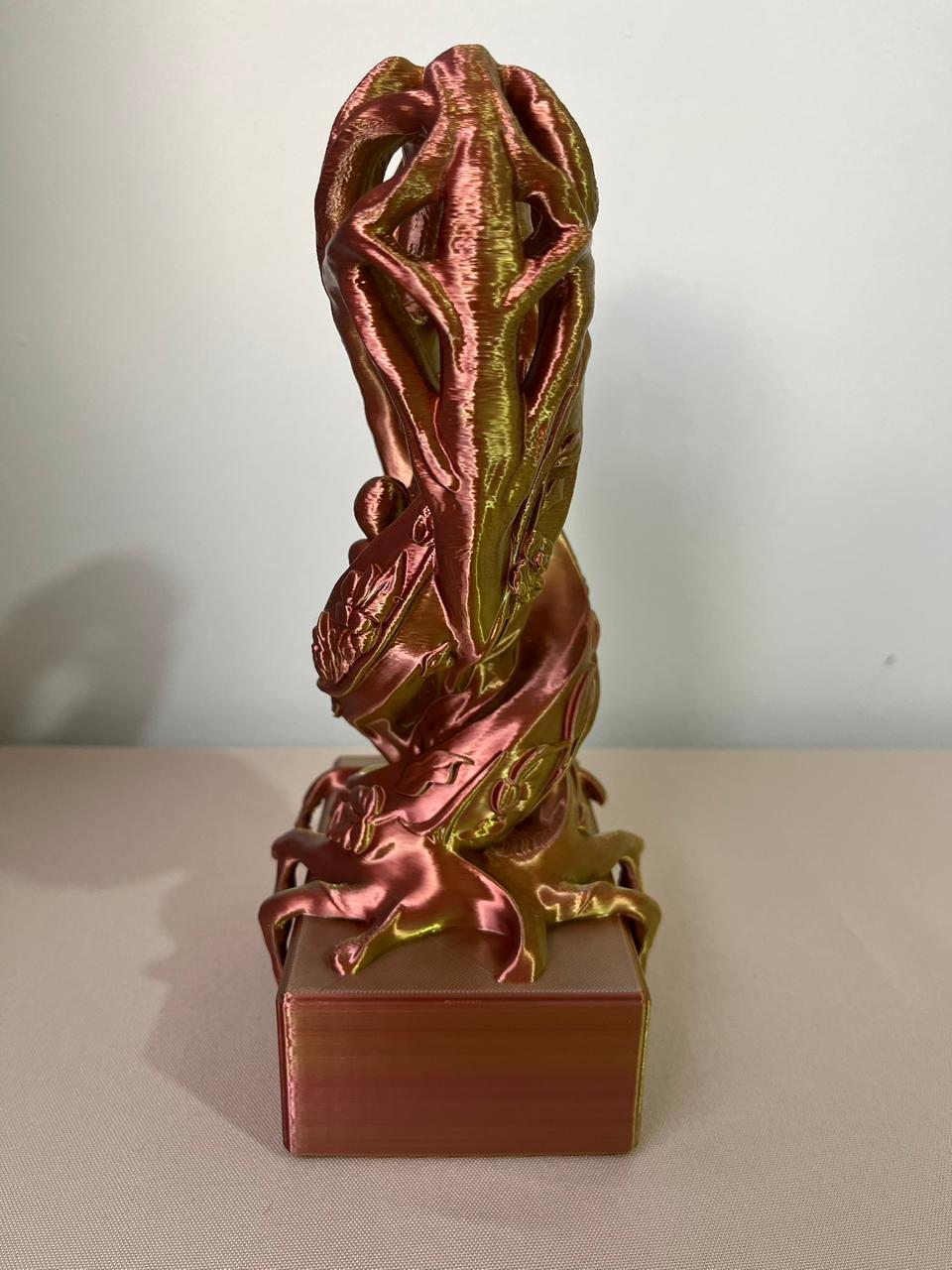 Escultura Coração Laço