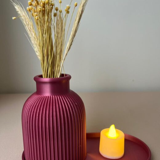 Kit suporte vaso e vela