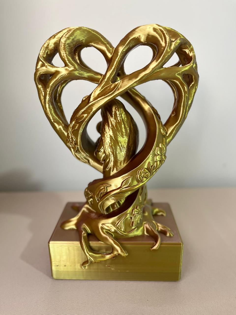 Escultura Coração Laço - Imagem 2